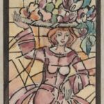 Władysław Kozioł | Nr ewid. 0698.5 | wym. 7x16,7 cm, technika: akwarela, papier Władysław Kozioł | Nr ewid. 0698.5 | wym. 7x16,7 cm, technika: akwarela, papier