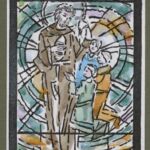 Władysław Kozioł | Nr ewid. 0706.3 | wym. 9,2x24,9 cm, technika: akwarela, papier Władysław Kozioł | Nr ewid. 0706.3 | wym. 9,2x24,9 cm, technika: akwarela, papier