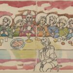 Władysław Kozioł | Nr ewid. 0730.1 | wym. 44,5x19,1 cm, technika: akwarela, papier Władysław Kozioł | Nr ewid. 0730.1 | wym. 44,5x19,1 cm, technika: akwarela, papier