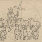 Władysław Kozioł | Nr ewid. 0730.2 | wym. 45x19,2 cm, technika: ołówek, papier Władysław Kozioł | Nr ewid. 0730.2 | wym. 45x19,2 cm, technika: ołówek, papier