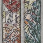 Władysław Kozioł | Nr ewid. 0732 | wym. 9x44,1 cm, technika: akwarela, papier Władysław Kozioł | Nr ewid. 0732 | wym. 9x44,1 cm, technika: akwarela, papier