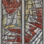 Władysław Kozioł | Nr ewid. 0735 | wym. 8,8x49 cm, technika: akwarela, papier Władysław Kozioł | Nr ewid. 0735 | wym. 8,8x49 cm, technika: akwarela, papier