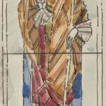 Władysław Kozioł | Nr ewid. 0740 | wym. 12,8x48,6 cm, technika: akwarela, papier Władysław Kozioł | Nr ewid. 0740 | wym. 12,8x48,6 cm, technika: akwarela, papier