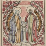 Władysław Kozioł | Nr ewid. 0754.2 | wym. 12,1x12,8 cm, technika: akwarela, papier Władysław Kozioł | Nr ewid. 0754.2 | wym. 12,1x12,8 cm, technika: akwarela, papier