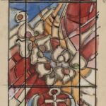 Władysław Kozioł | Nr ewid. 0763 | wym. 12,8x40,9 cm, technika: akwarela, papier Władysław Kozioł | Nr ewid. 0763 | wym. 12,8x40,9 cm, technika: akwarela, papier