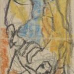 Władysław Kozioł | Nr ewid. 0795.1 | wym. 4,8x23,1 cm, technika: kredka, ołówek, papier Władysław Kozioł | Nr ewid. 0795.1 | wym. 4,8x23,1 cm, technika: kredka, ołówek, papier