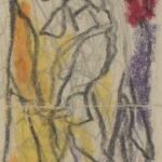 Władysław Kozioł | Nr ewid. 0795.3 | wym. 5x23,8 cm, technika: kredka, ołówek, papier Władysław Kozioł | Nr ewid. 0795.3 | wym. 5x23,8 cm, technika: kredka, ołówek, papier