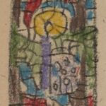 Władysław Kozioł | Nr ewid. 0808.1 | wym. 8,3x20,5 cm, technika: akwarela, papier Władysław Kozioł | Nr ewid. 0808.1 | wym. 8,3x20,5 cm, technika: akwarela, papier