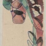 Władysław Kozioł | Nr ewid. 0812.4 | wym. 5,6x14,7 cm, technika: akwarela, cienkopis, papier Władysław Kozioł | Nr ewid. 0812.4 | wym. 5,6x14,7 cm, technika: akwarela, cienkopis, papier
