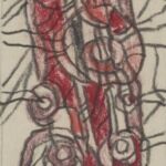 Władysław Kozioł | Nr ewid. 0817 | wym. 7x25,4 cm, technika: ołówek, kredka, papier Władysław Kozioł | Nr ewid. 0817 | wym. 7x25,4 cm, technika: ołówek, kredka, papier