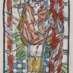 Władysław Kozioł | Nr ewid. 0820 | wym. 10,9x22 cm, technika: akwarela, papier Władysław Kozioł | Nr ewid. 0820 | wym. 10,9x22 cm, technika: akwarela, papier