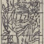 Władysław Kozioł | Nr ewid. 0824.2 | wym. 7,6x17,8 cm, technika: tusz, papier Władysław Kozioł | Nr ewid. 0824.2 | wym. 7,6x17,8 cm, technika: tusz, papier