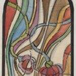 Władysław Kozioł | Nr ewid. 0832 | wym. 10,8x17,9 cm, technika: akwarela, papier Władysław Kozioł | Nr ewid. 0832 | wym. 10,8x17,9 cm, technika: akwarela, papier