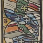 Władysław Kozioł | Nr ewid. 0836.2 | wym. 11,7x18,7 cm, technika: akwarela, papier Władysław Kozioł | Nr ewid. 0836.2 | wym. 11,7x18,7 cm, technika: akwarela, papier