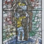 Władysław Kozioł | Nr ewid. 0847 | wym. 12,1x41,9 cm, technika: akwarela, papier Władysław Kozioł | Nr ewid. 0847 | wym. 12,1x41,9 cm, technika: akwarela, papier