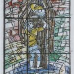 Władysław Kozioł | Nr ewid. 0847 | wym. 12,1x41,9 cm, technika: akwarela, papier Władysław Kozioł | Nr ewid. 0847 | wym. 12,1x41,9 cm, technika: akwarela, papier