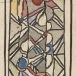 Władysław Kozioł | Nr ewid. 0858 | wym. 6,9x44 cm, technika: akwarela, papier Władysław Kozioł | Nr ewid. 0858 | wym. 6,9x44 cm, technika: akwarela, papier