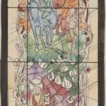 Władysław Kozioł | Nr ewid. 0859 | wym. 18x42,8 cm, technika: akwarela, papier Władysław Kozioł | Nr ewid. 0859 | wym. 18x42,8 cm, technika: akwarela, papier