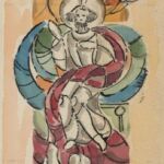 Władysław Kozioł | Nr ewid. 0874 | wym. 11x32,6 cm, technika: akwarela, papier Władysław Kozioł | Nr ewid. 0874 | wym. 11x32,6 cm, technika: akwarela, papier