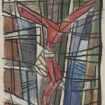 Władysław Kozioł | Nr ewid. 0883 | wym. 12,4x26 cm, technika: akwarela, papier Władysław Kozioł | Nr ewid. 0883 | wym. 12,4x26 cm, technika: akwarela, papier