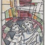 Władysław Kozioł | Nr ewid. 0888.1 | wym. 10,7x29,3 cm, technika: akwarela, papier Władysław Kozioł | Nr ewid. 0888.1 | wym. 10,7x29,3 cm, technika: akwarela, papier