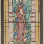Władysław Kozioł | Nr ewid. 0911 | wym. 12,8x35,1 cm, technika: akwarela, papier Władysław Kozioł | Nr ewid. 0911 | wym. 12,8x35,1 cm, technika: akwarela, papier