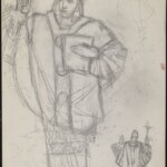 Władysław Kozioł | Nr ewid. 0922 | wym. 30,1x42,2 cm, technika: ołówek, papier Władysław Kozioł | Nr ewid. 0922 | wym. 30,1x42,2 cm, technika: ołówek, papier