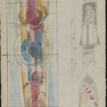 Władysław Kozioł | Nr ewid. 0925 | wym. 20x41,1 cm, technika: ołówek, akwarela, papier Władysław Kozioł | Nr ewid. 0925 | wym. 20x41,1 cm, technika: ołówek, akwarela, papier