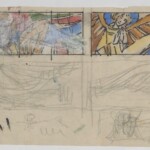 Władysław Kozioł | Nr ewid. 0932 | wym. 41,1x18 cm, technika: ołówek, akwarela, papier Władysław Kozioł | Nr ewid. 0932 | wym. 41,1x18 cm, technika: ołówek, akwarela, papier