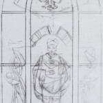 Władysław Kozioł | Nr ewid. 0933 | wym. 18x41,4 cm, technika: ołówek, papier Władysław Kozioł | Nr ewid. 0933 | wym. 18x41,4 cm, technika: ołówek, papier