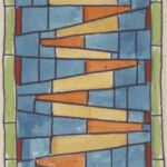 projekt witraża | Władysław Kozioł | Nr ewid. 0944.2 | wym. 8,6x12,8 cm, technika: akwarela, papier projekt witraża | Władysław Kozioł | Nr ewid. 0944.2 | wym. 8,6x12,8 cm, technika: akwarela, papier