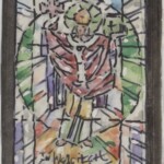 Władysław Kozioł | Nr ewid. 0964 | wym. 11,8x18,5 cm, technika: akwarela, papier Władysław Kozioł | Nr ewid. 0964 | wym. 11,8x18,5 cm, technika: akwarela, papier