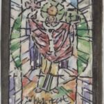 Władysław Kozioł | Nr ewid. 0964 | wym. 11,8x18,5 cm, technika: akwarela, papier Władysław Kozioł | Nr ewid. 0964 | wym. 11,8x18,5 cm, technika: akwarela, papier