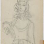 Władysław Kozioł | Nr ewid. 0970 | wym. 8x12,7 cm, technika: ołówek, papier Władysław Kozioł | Nr ewid. 0970 | wym. 8x12,7 cm, technika: ołówek, papier