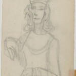 Władysław Kozioł | Nr ewid. 0970 | wym. 8x12,7 cm, technika: ołówek, papier Władysław Kozioł | Nr ewid. 0970 | wym. 8x12,7 cm, technika: ołówek, papier