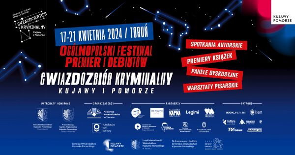 Ogólnopolski Festiwal Premier i Debiutów Gwiazdozbiór Kryminalny Kujawy i Pomorze